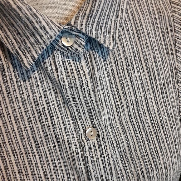 ARTISAN * NY 100% Linen LS Button Up Shirt Size Small - Picture 4 of 7